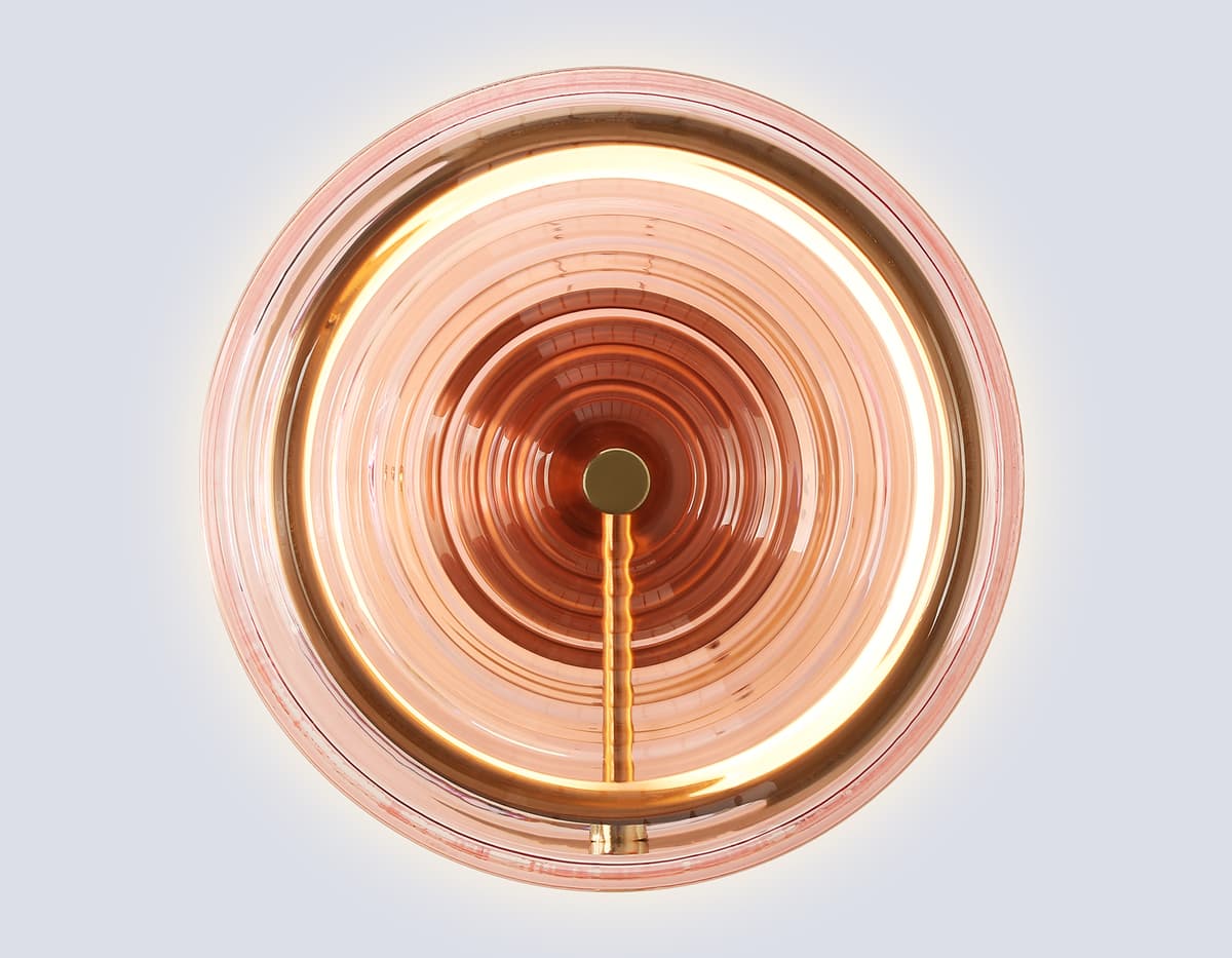 LH31115 BS/PI латунь/розовый 9W 3000K D250*90