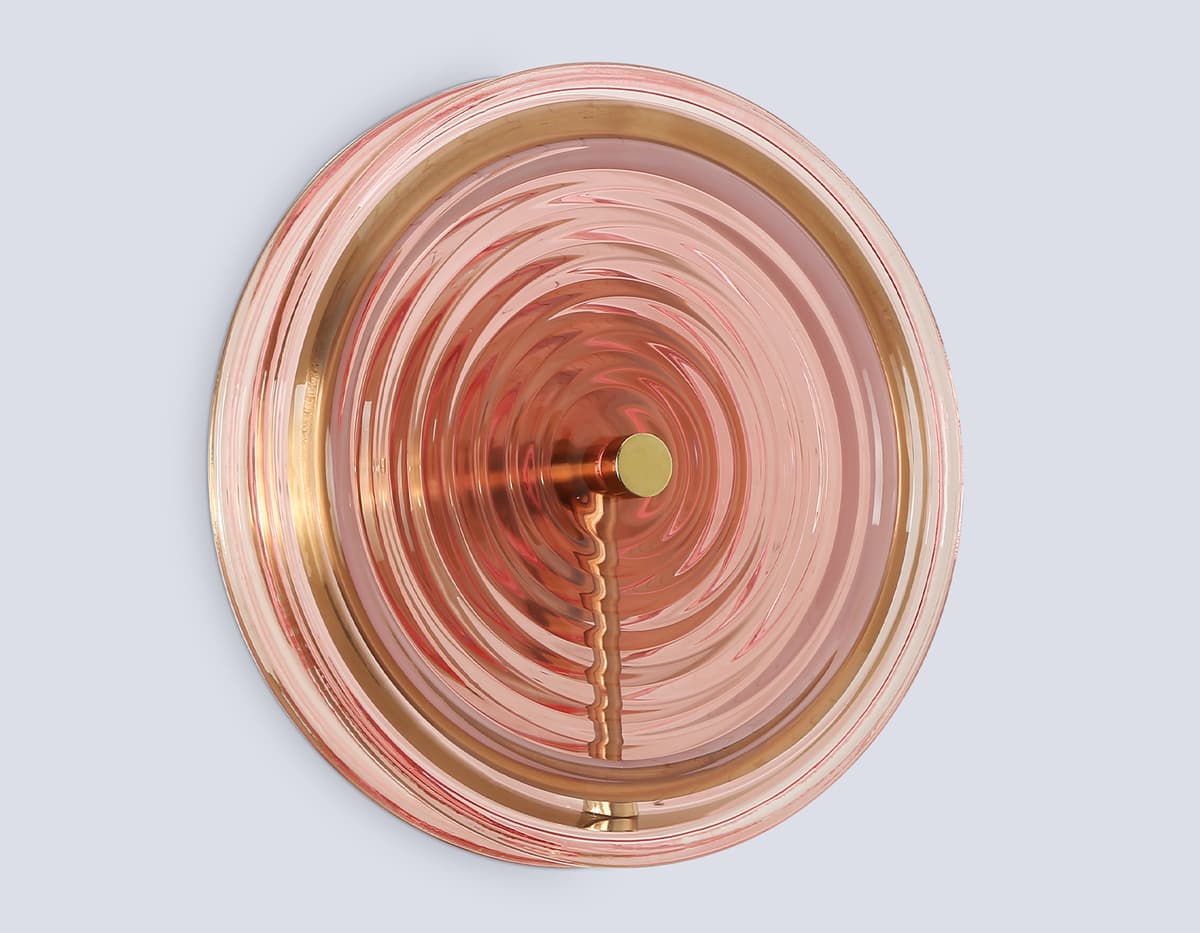 LH31115 BS/PI латунь/розовый 9W 3000K D250*90