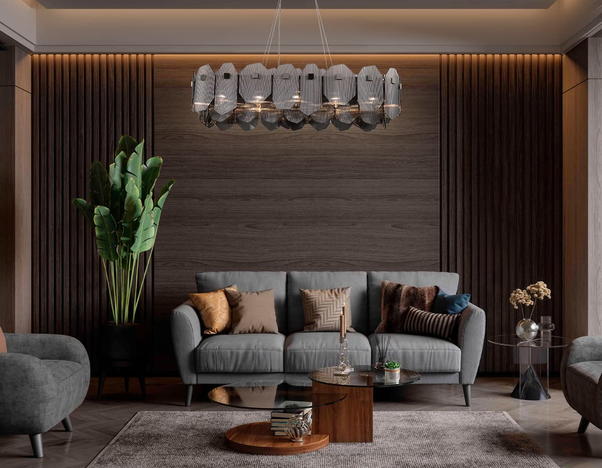 LH31205/12 SN/SM сатин никель/дымчатый E14*12 max 40W 1000*340*270