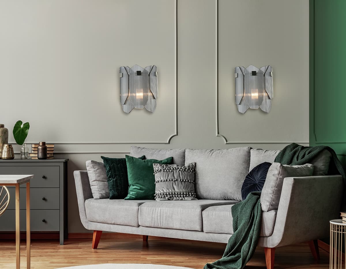 LH31207/2 SN/SM сатин никель/дымчатый E14*2 max 40W 220*150*270