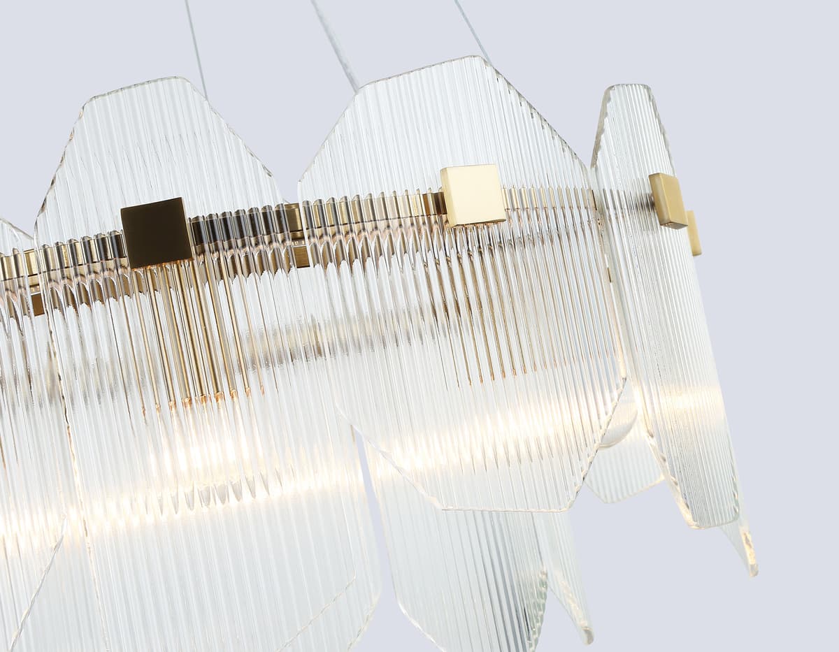 LH31251/6 BS/CL латунь/прозрачный E14*6 max 40W D510*270