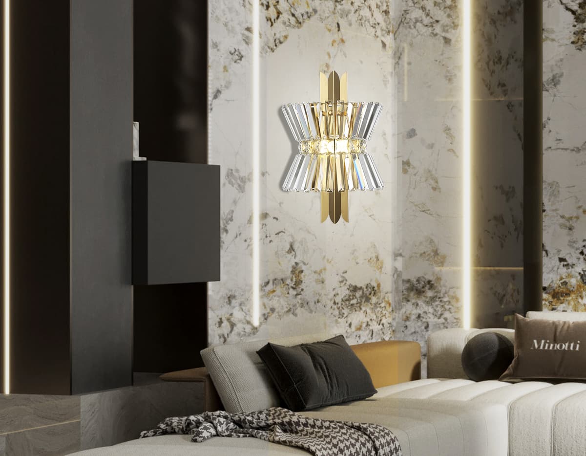 LH41029/2 BS/CL латунь/прозрачный E14*2 max 40W 310*180*460