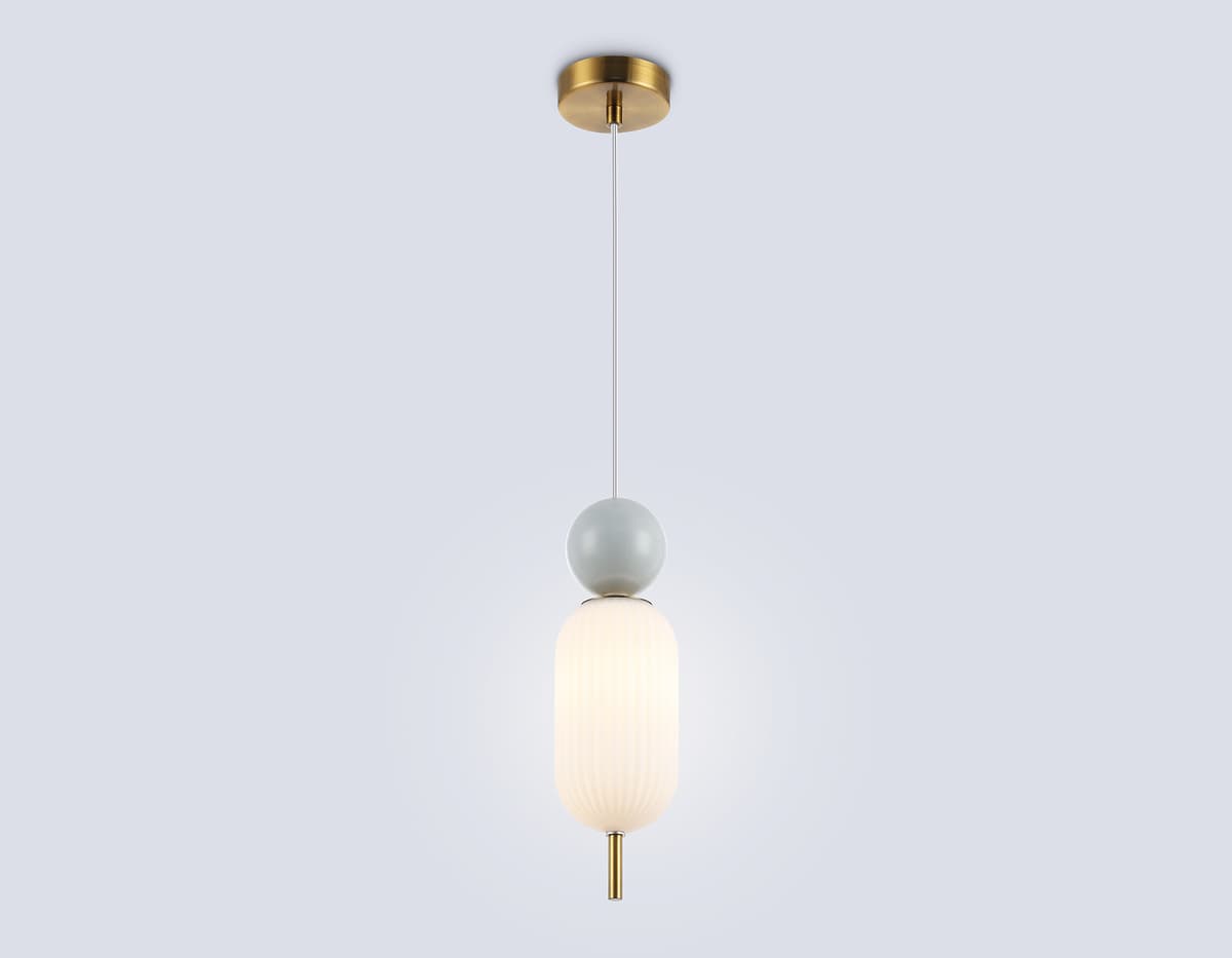 LH53101 BS/GR/FR латунь/серый/белый матовый G9 max 28W D100*330