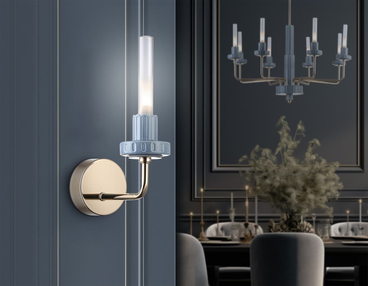 LH53128 GD/WH/GB золото/белый/серо-синий 2W 3000K 100*190*290