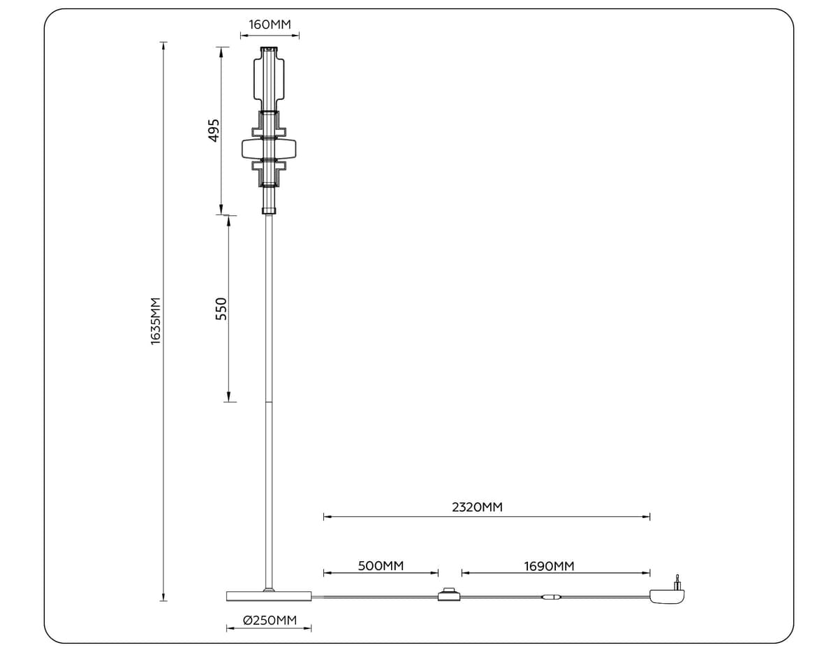 LH53132 GD/WH/GB золото/белый/серо-синий 8W 3000K D250*1635