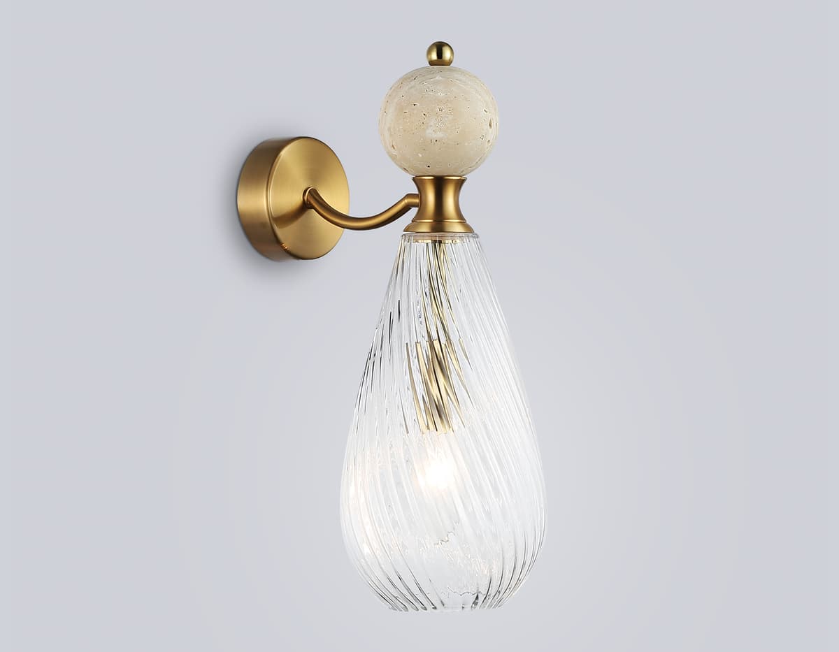 LH53288 BS/CL латунь/прозрачный E14 max 40W 200*125*345