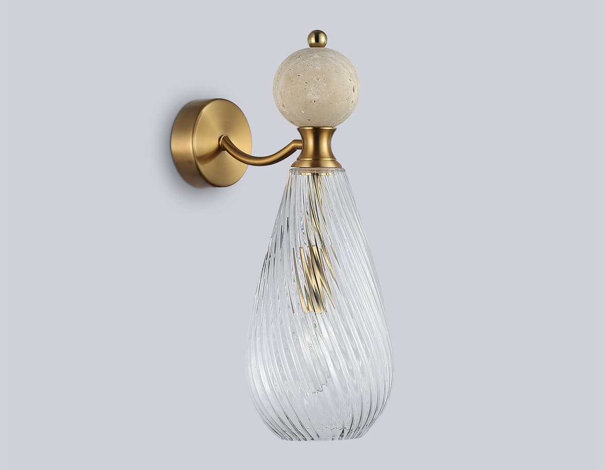 LH53288 BS/CL латунь/прозрачный E14 max 40W 200*125*345