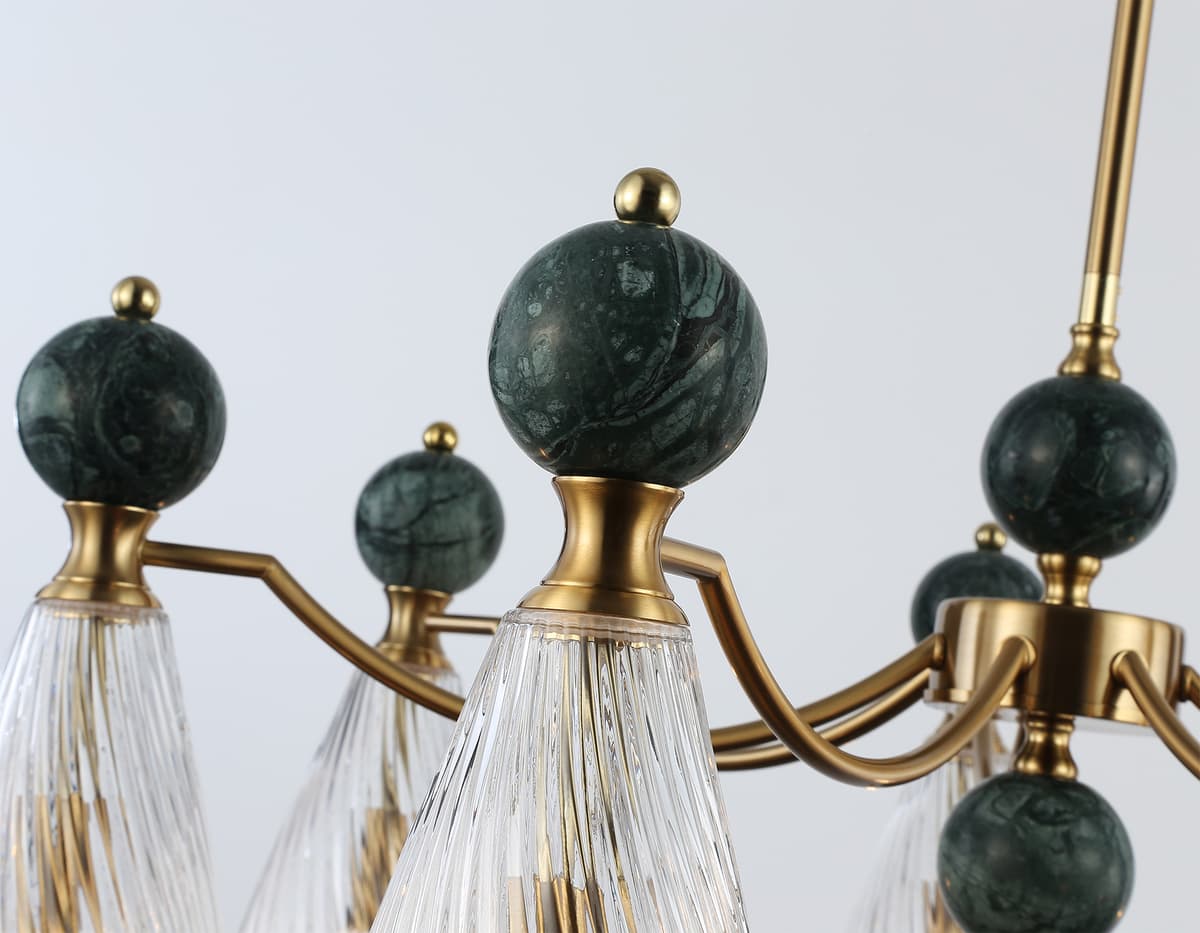 LH53293/7 BS/CL латунь/прозрачный E14*7 max 40W D815*900