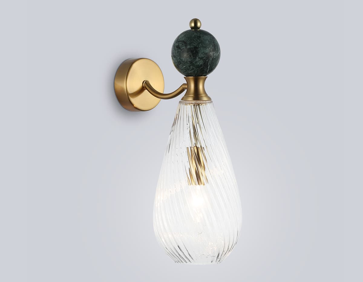 LH53294 BS/CL латунь/прозрачный E14 max 40W 200*125*345