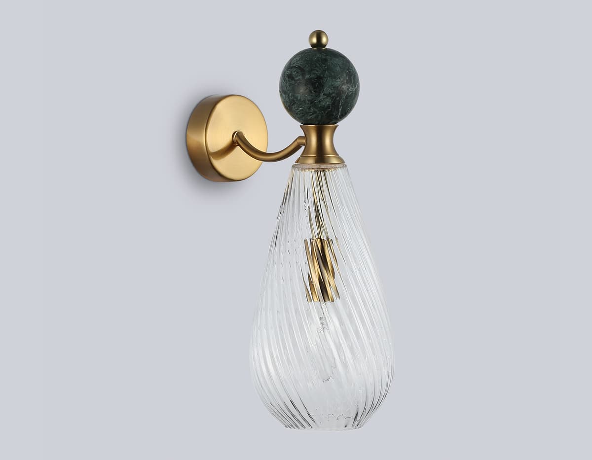 LH53294 BS/CL латунь/прозрачный E14 max 40W 200*125*345