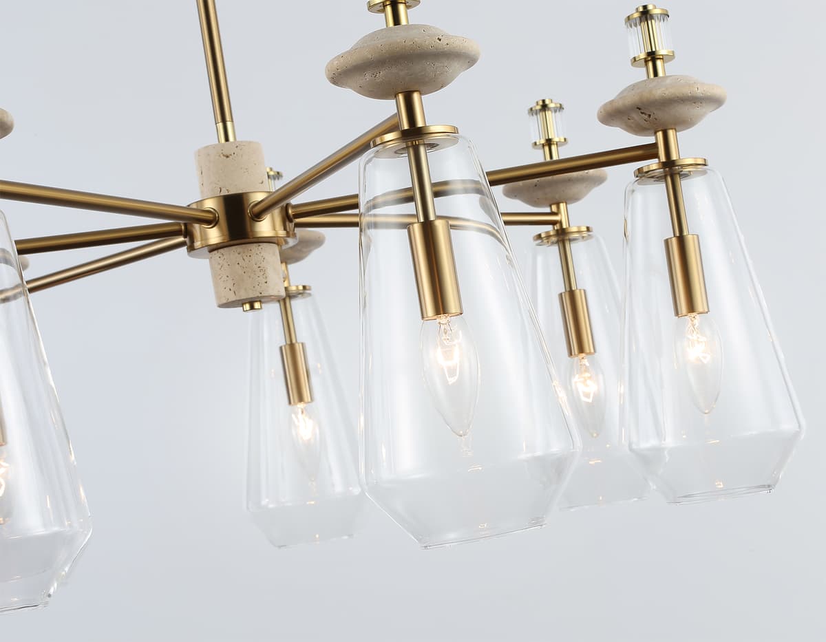 LH53306/7 BS/CL латунь/прозрачный E14*7 max 40W D770*925