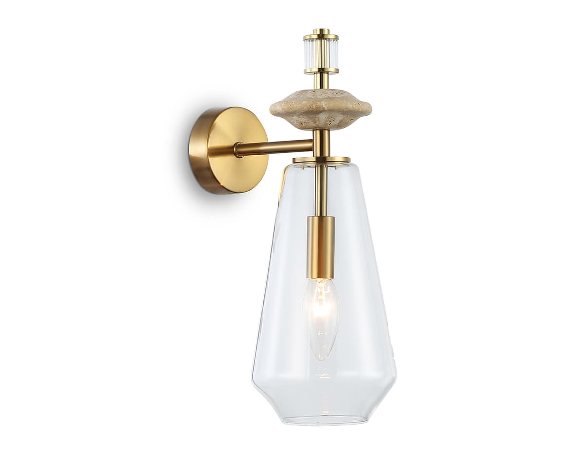 LH53307 BS/CL латунь/прозрачный E14 max 40W 190*130*350