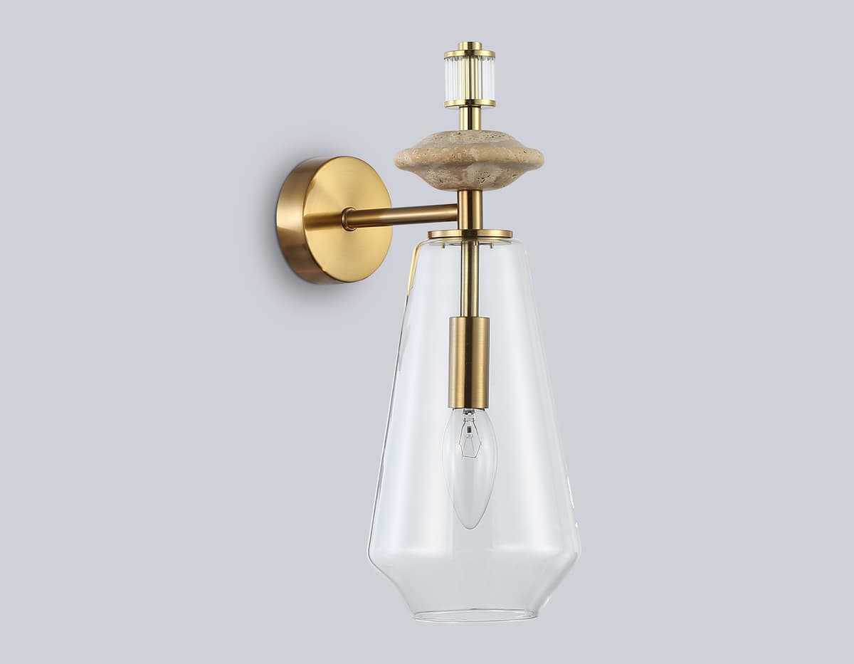 LH53307 BS/CL латунь/прозрачный E14 max 40W 190*130*350