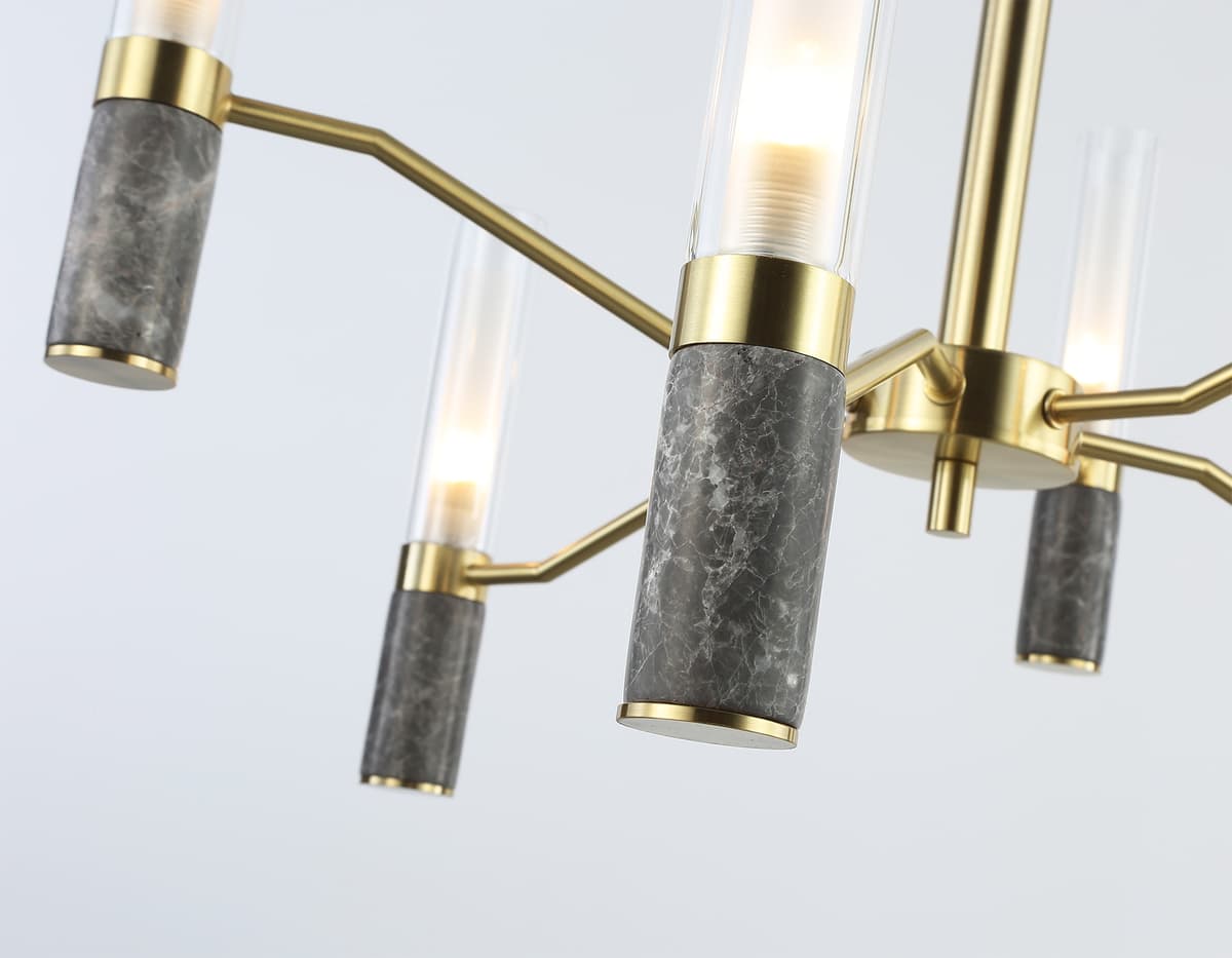 LH53353/6 GD/CL/WH золото/прозрачный/белый G9*6 max 40W D600*890