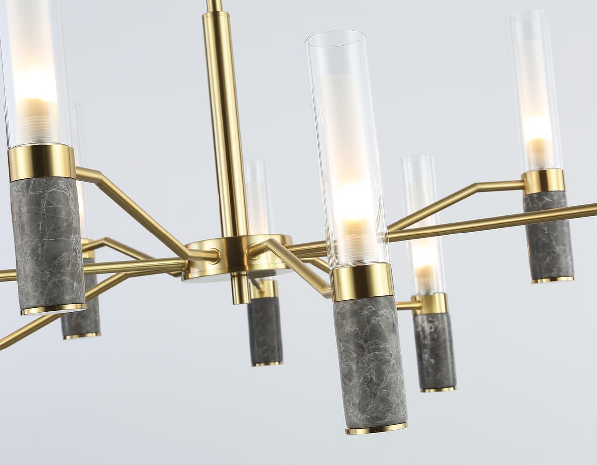 LH53355/9 GD/CL/WH золото/прозрачный/белый G9*9 max 40W D850*890