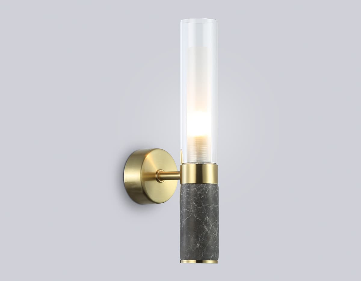 LH53357 GD/CL/WH золото/прозрачный/белый G9 max 40W 100*60*250