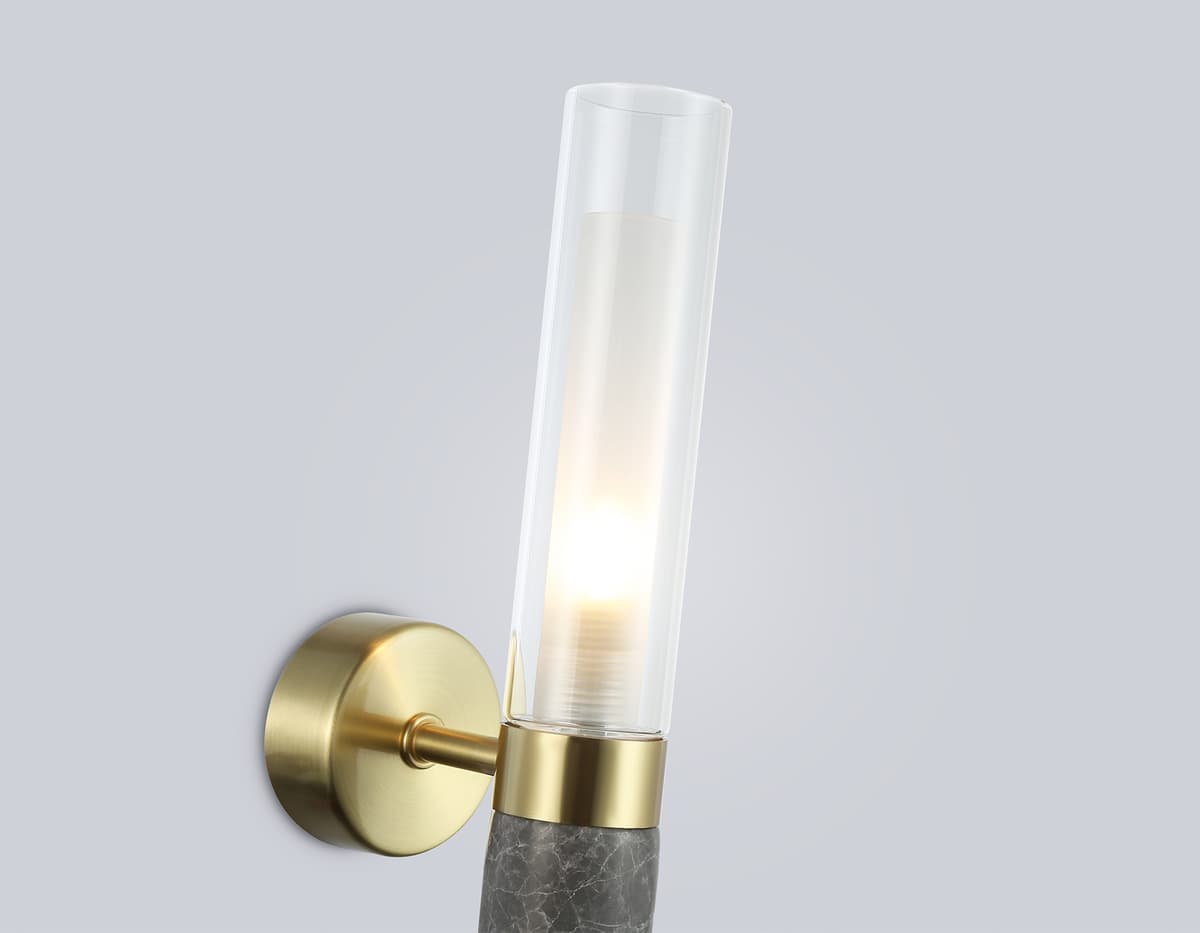 LH53357 GD/CL/WH золото/прозрачный/белый G9 max 40W 100*60*250