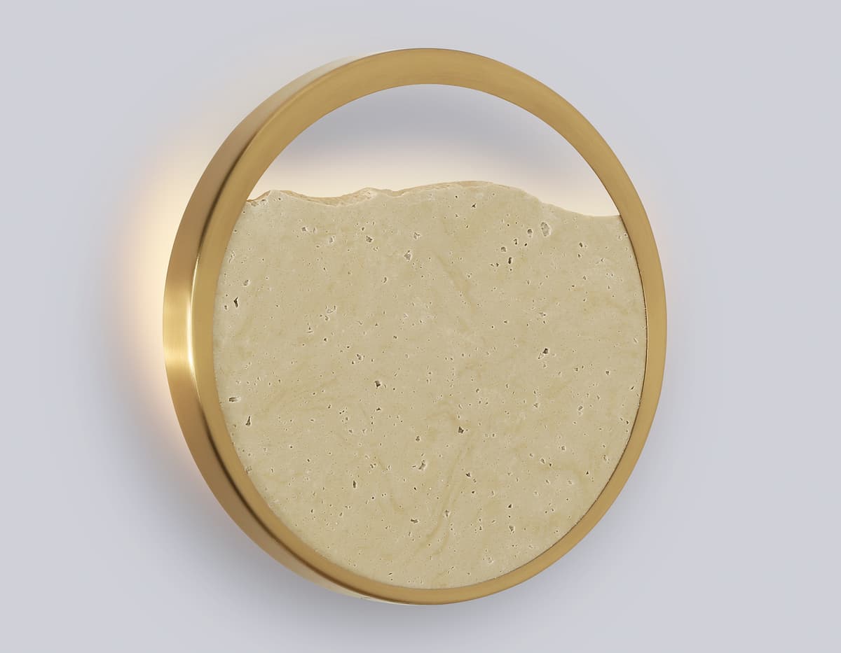 LH53606 BS/BG латунь/бежевый 9W 3000K D250*55