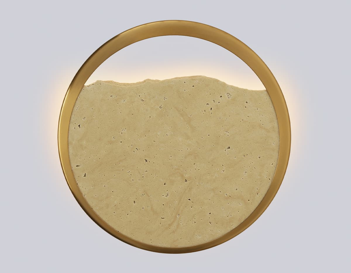 LH53606 BS/BG латунь/бежевый 9W 3000K D250*55