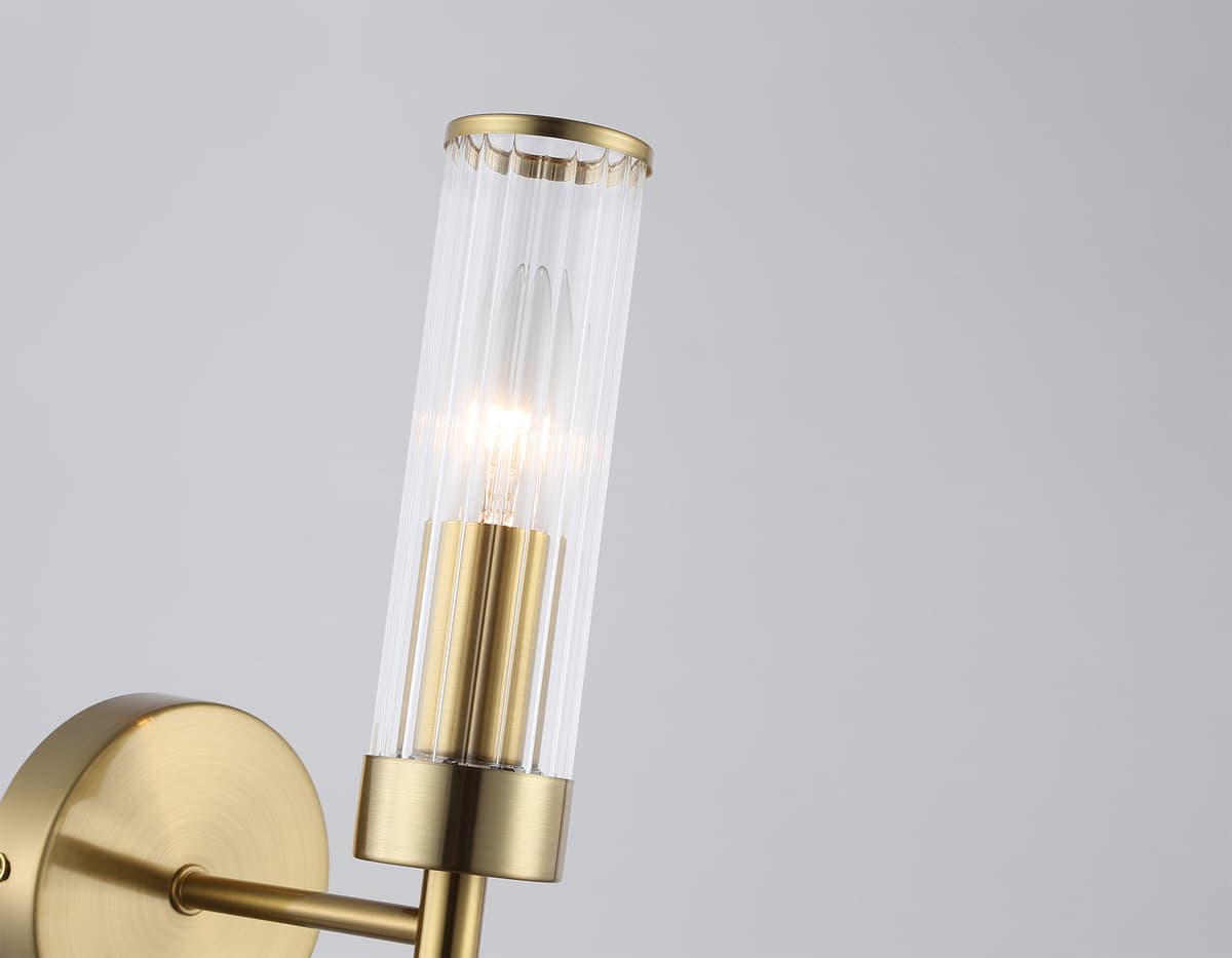 LH55164 BS/CL латунь/прозрачный E14 max 40W 155*100*245