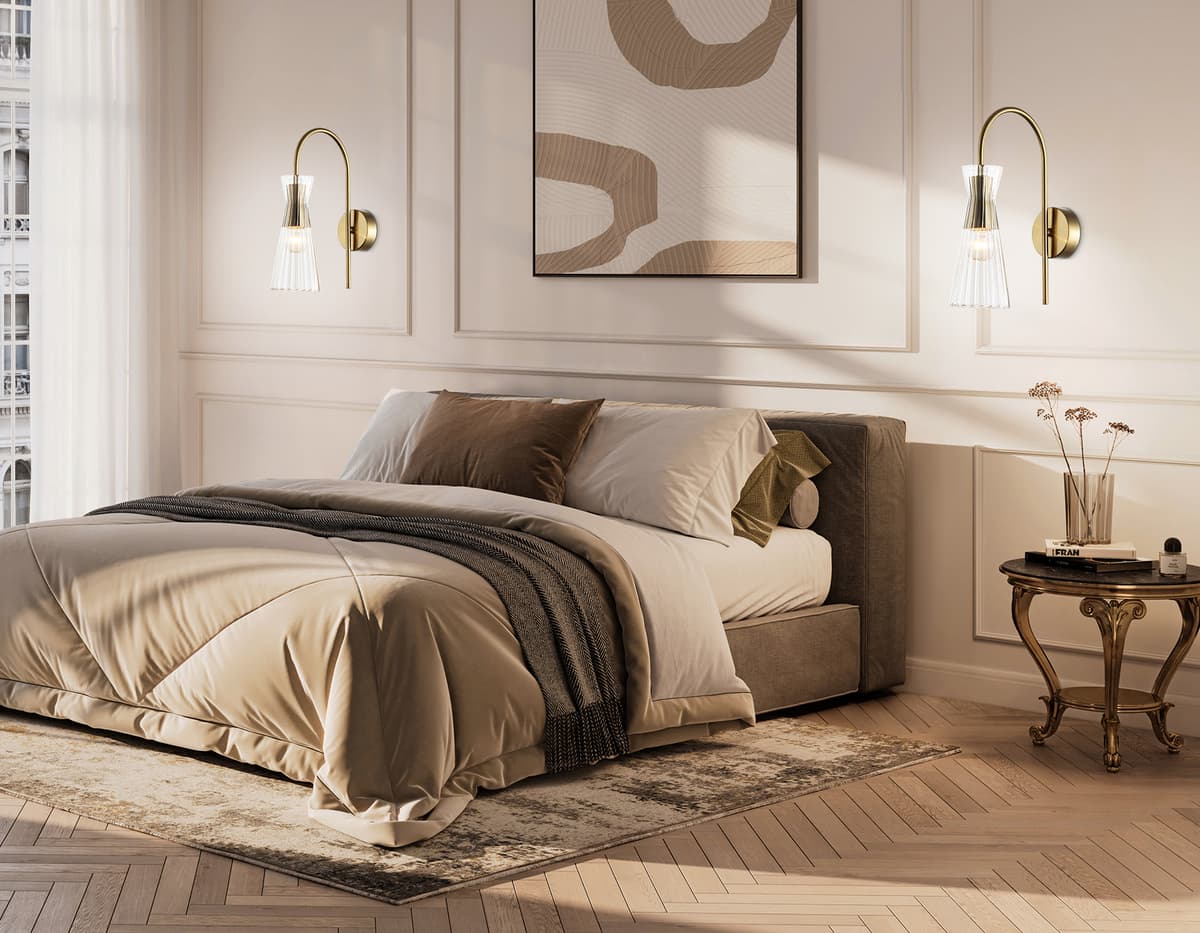 LH55705 BS/CL латунь/прозрачный E14 max 40W 220*90*300