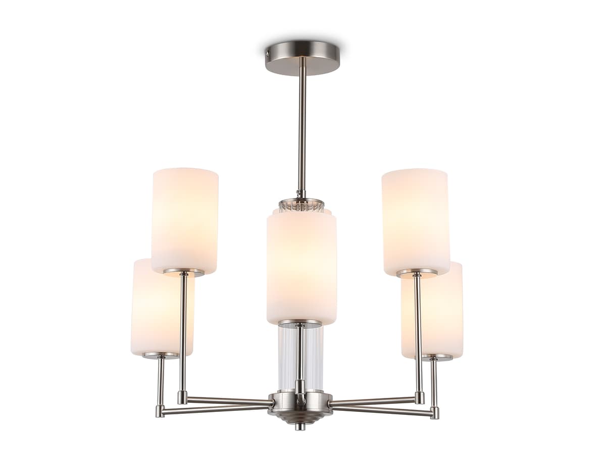 LH56211/6 SN/FR никель/белый матовый E27/6 max 60W D600*600