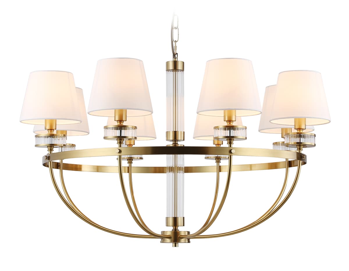 LH71253/8 BS/WH латунь/белый E14/8 max 40W D870*990