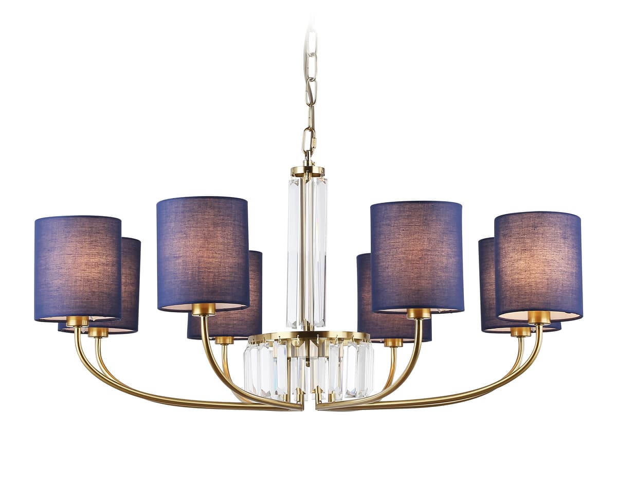 LH71273/8 BS/DB латунь/темно синий E14/8 max 40W D820*840