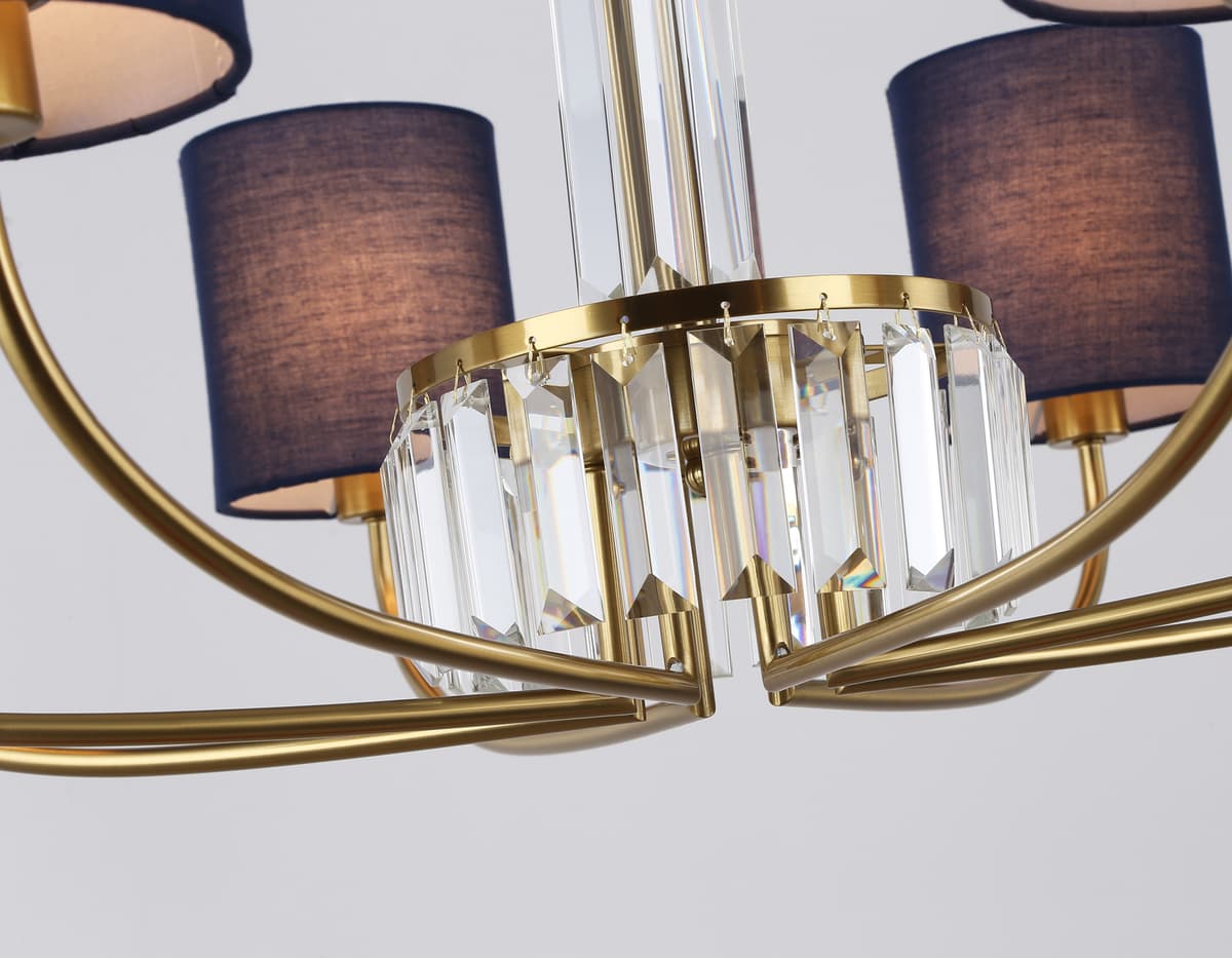 LH71273/8 BS/DB латунь/темно синий E14/8 max 40W D820*840