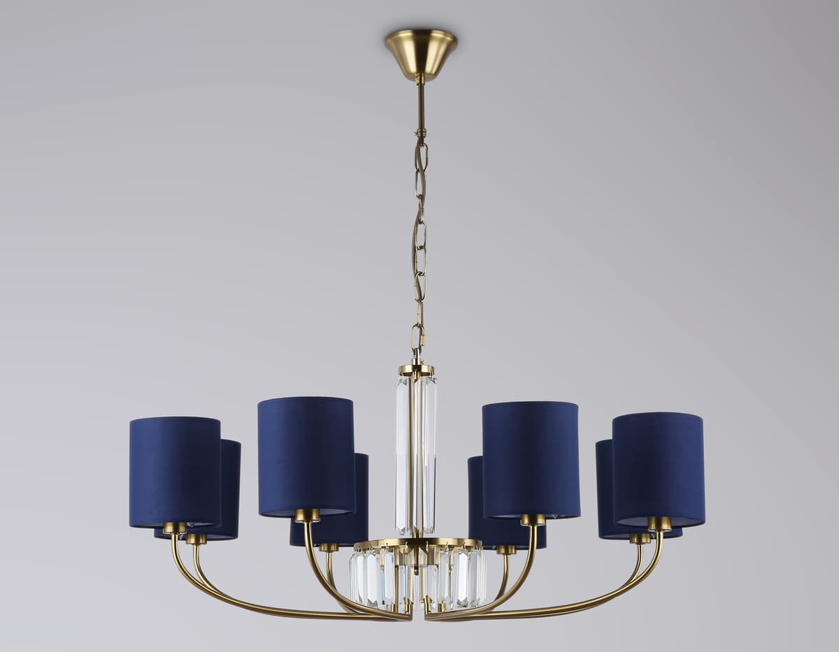 LH71273/8 BS/DB латунь/темно синий E14/8 max 40W D820*840