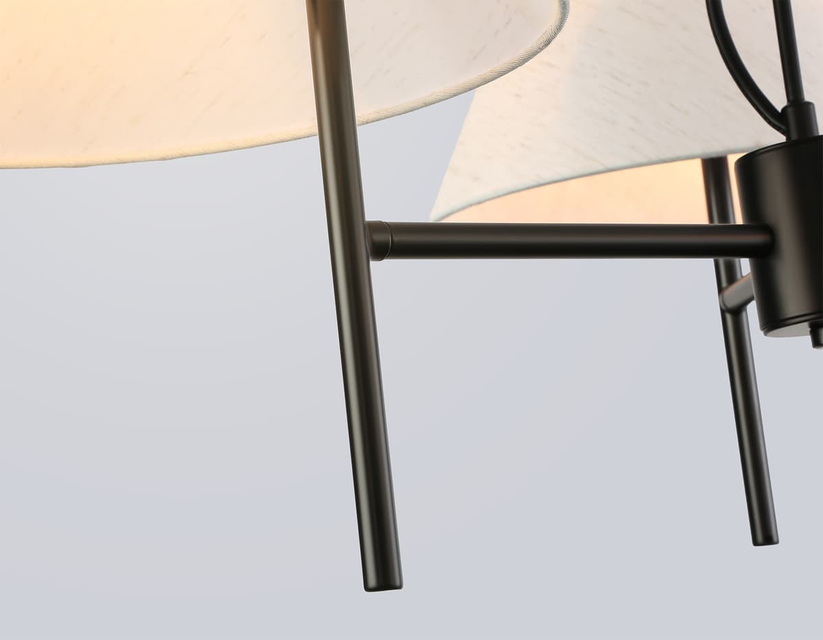 LH72451/3 BK/WH черный/белый Е14/3 max 40W D800*290-1080