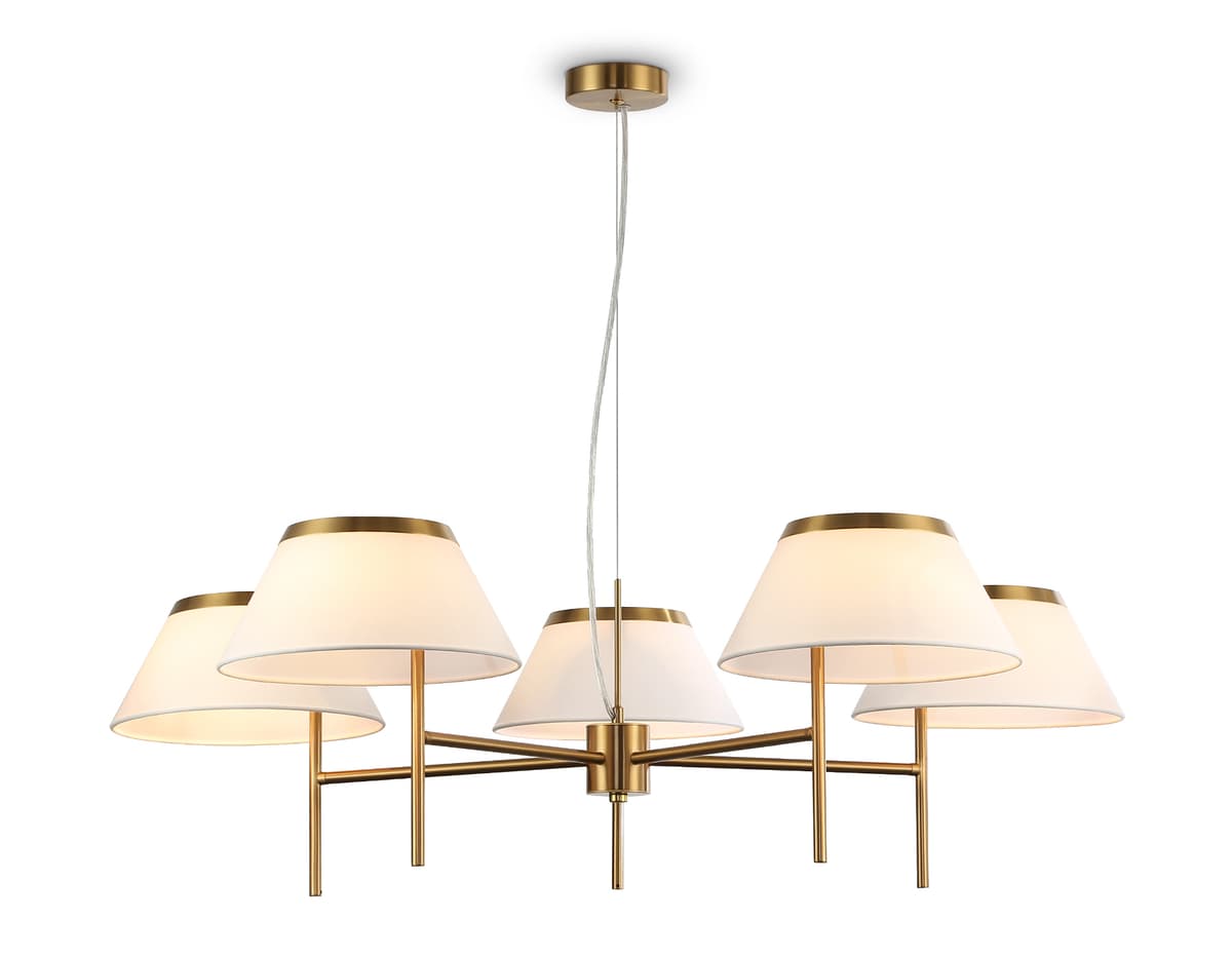 LH72473/5 BS/WH латунь/белый Е14/5 max 40W D1000*290-1080