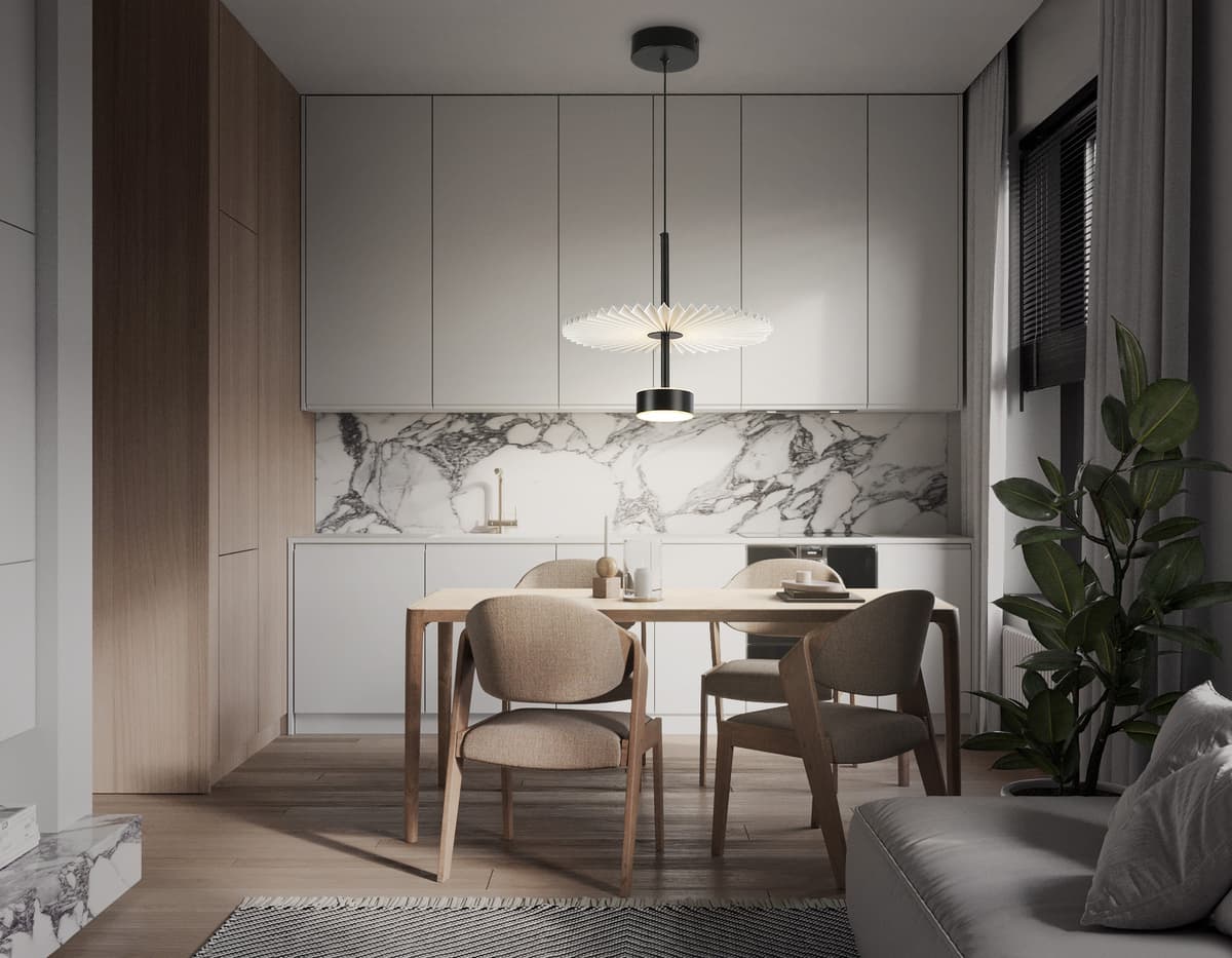 LH72601 BK/WH черный/белый 6W 3000K D300*260-1770