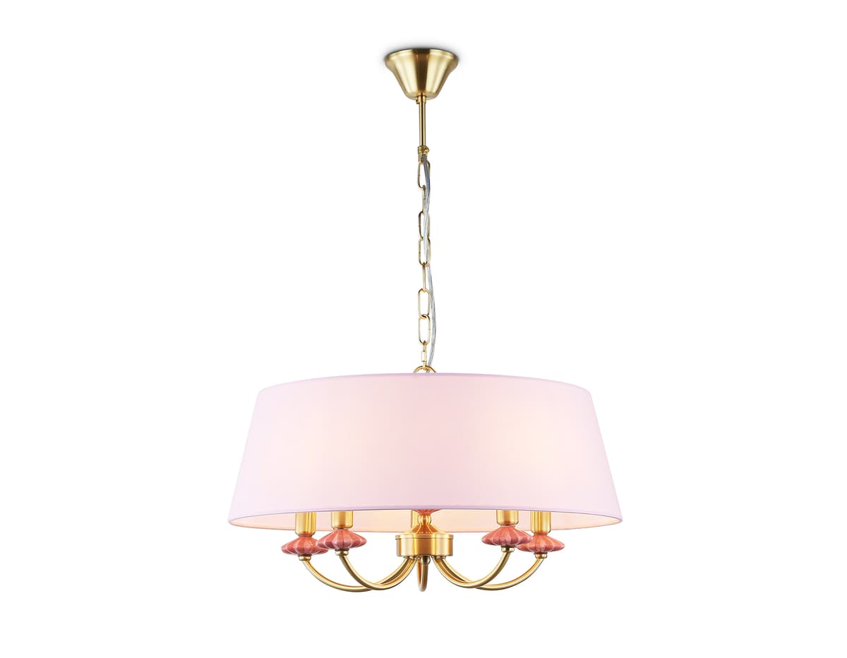 LH75021/5 GD/PI золото/розовый E14/5 max 40W D550*730
