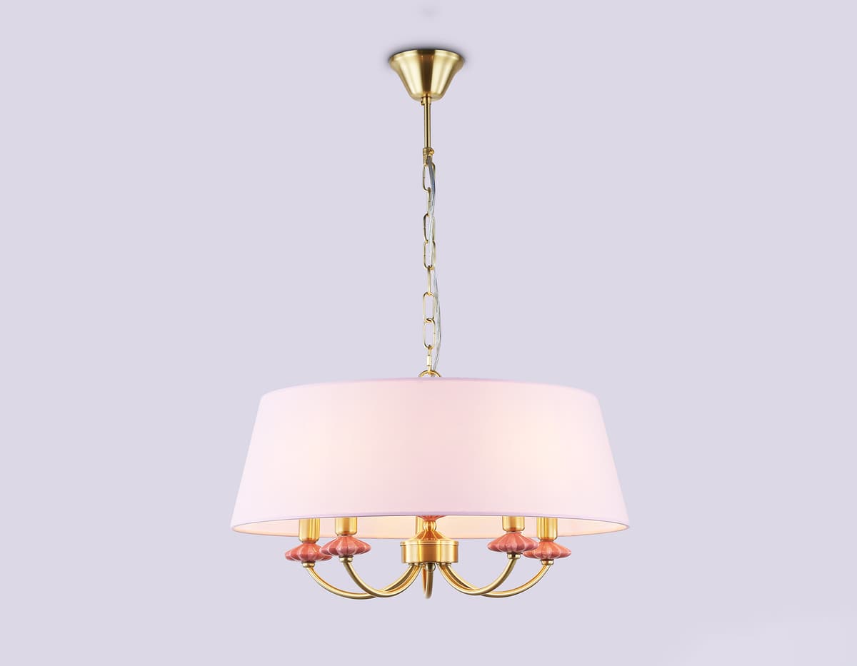 LH75021/5 GD/PI золото/розовый E14/5 max 40W D550*730
