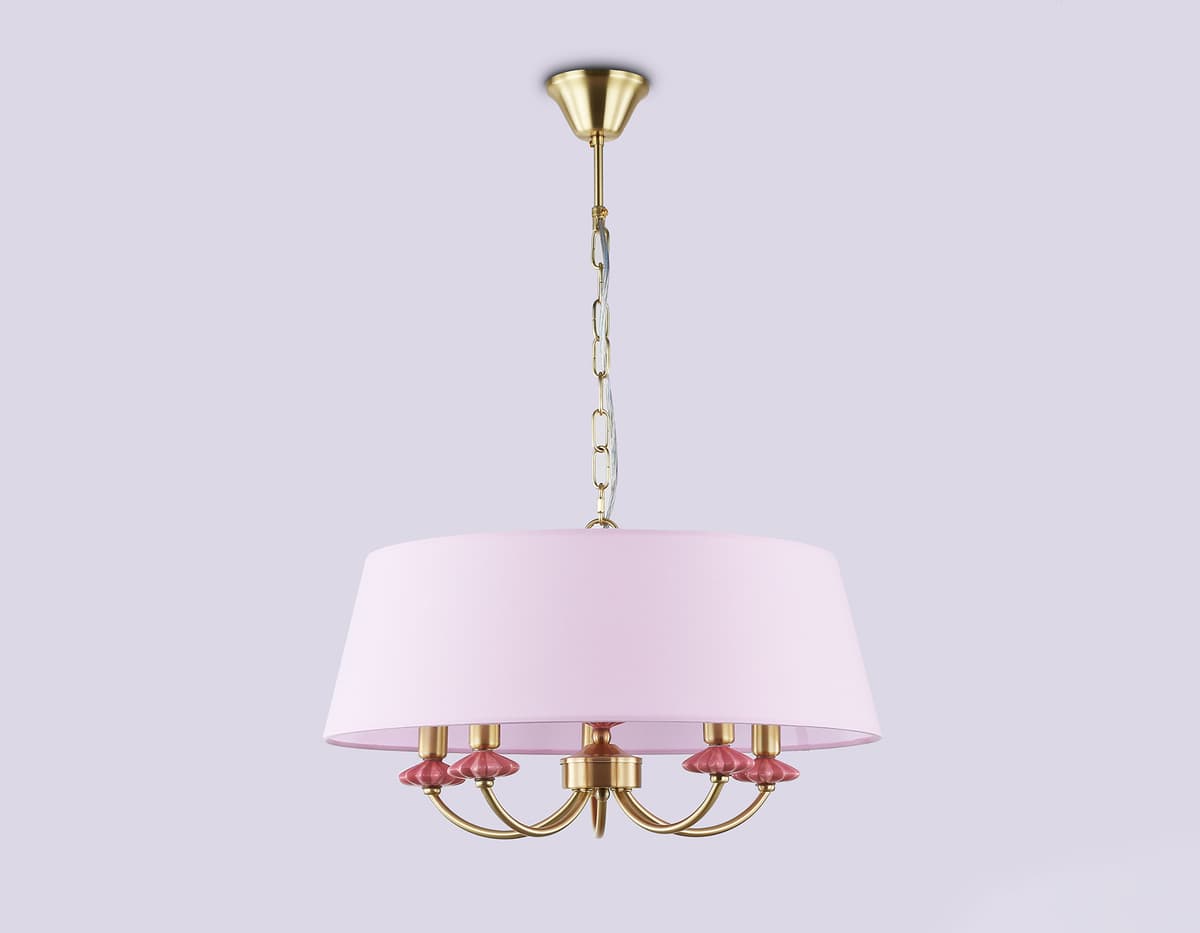 LH75021/5 GD/PI золото/розовый E14/5 max 40W D550*730