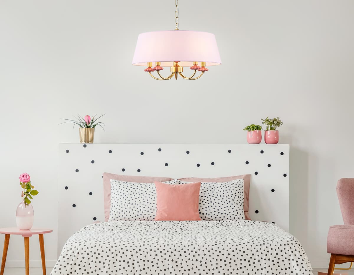 LH75021/5 GD/PI золото/розовый E14/5 max 40W D550*730