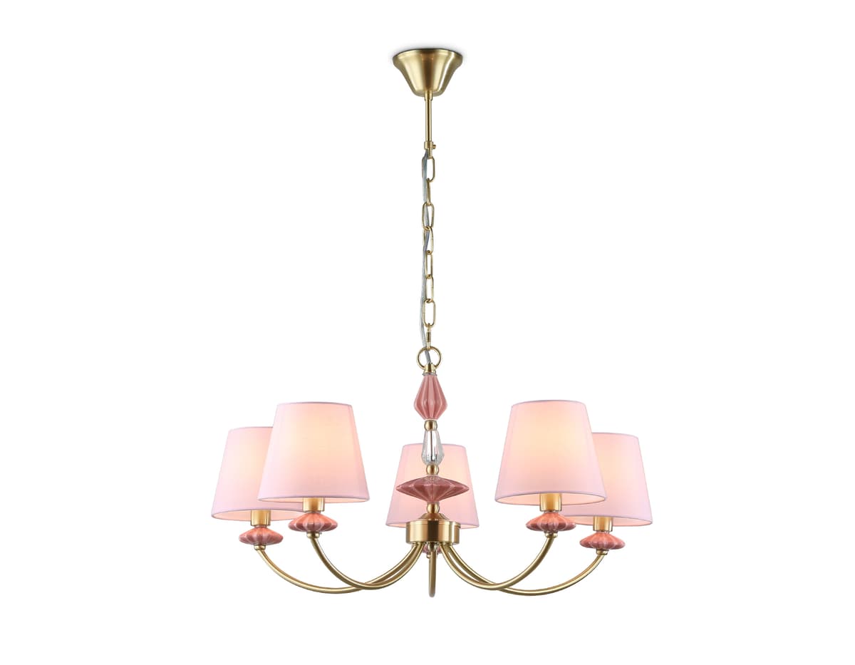 LH75024/5 GD/PI золото/розовый E14/5 max 40W D700*780