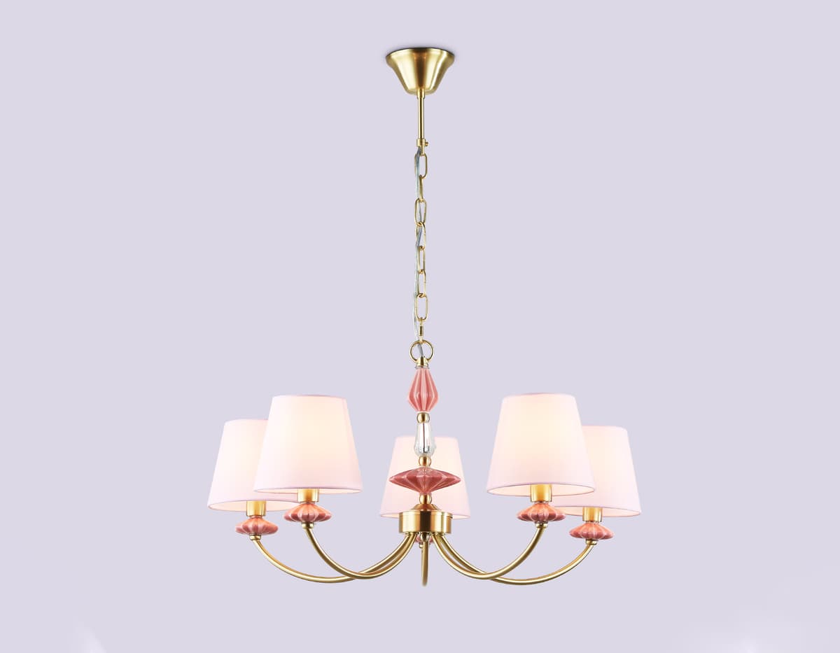 LH75024/5 GD/PI золото/розовый E14/5 max 40W D700*780