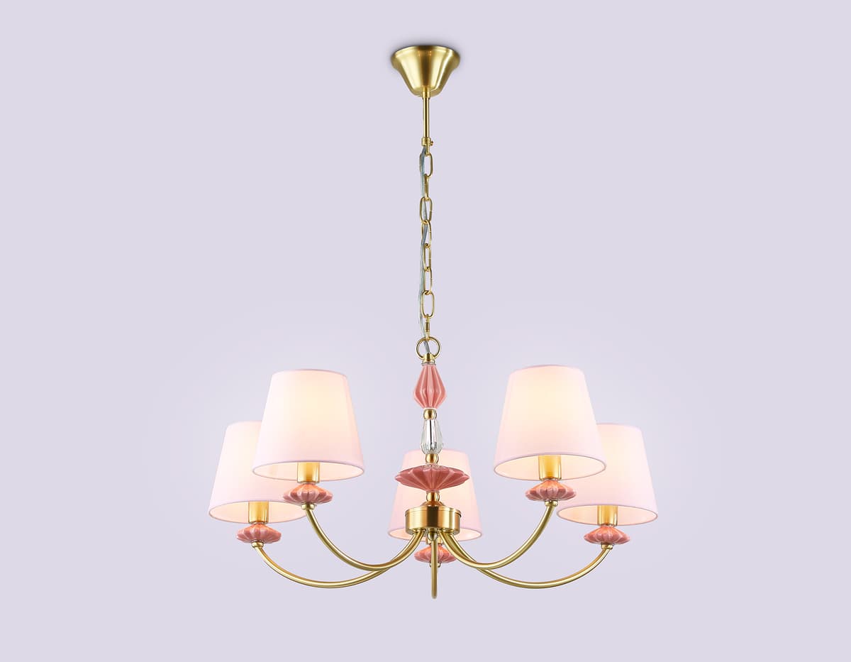 LH75024/5 GD/PI золото/розовый E14/5 max 40W D700*780