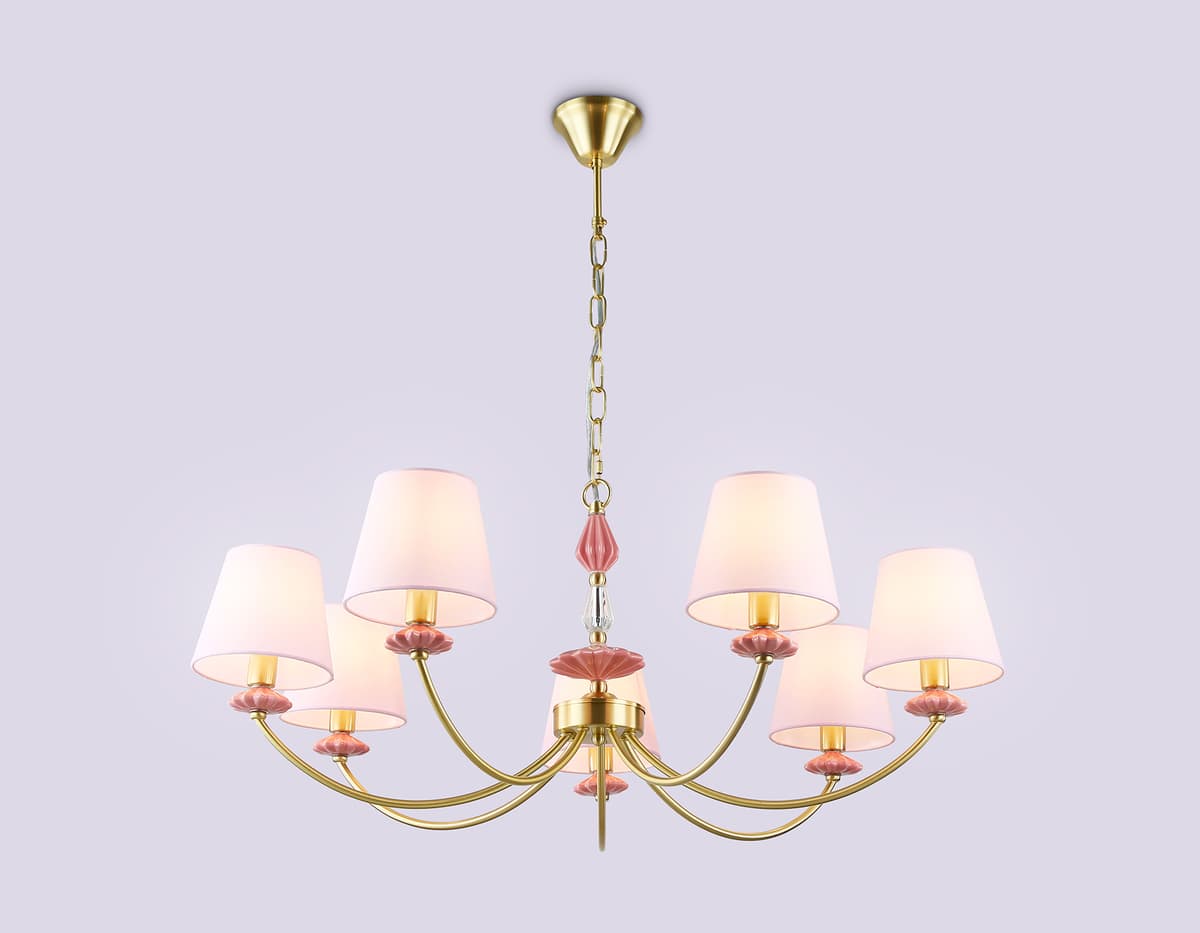 LH75025/7 GD/PI золото/розовый E14/7 max 40W D890*800