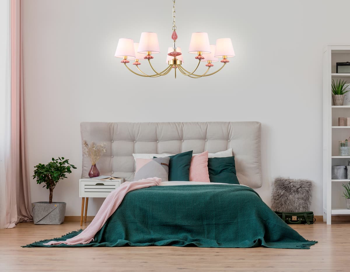 LH75025/7 GD/PI золото/розовый E14/7 max 40W D890*800