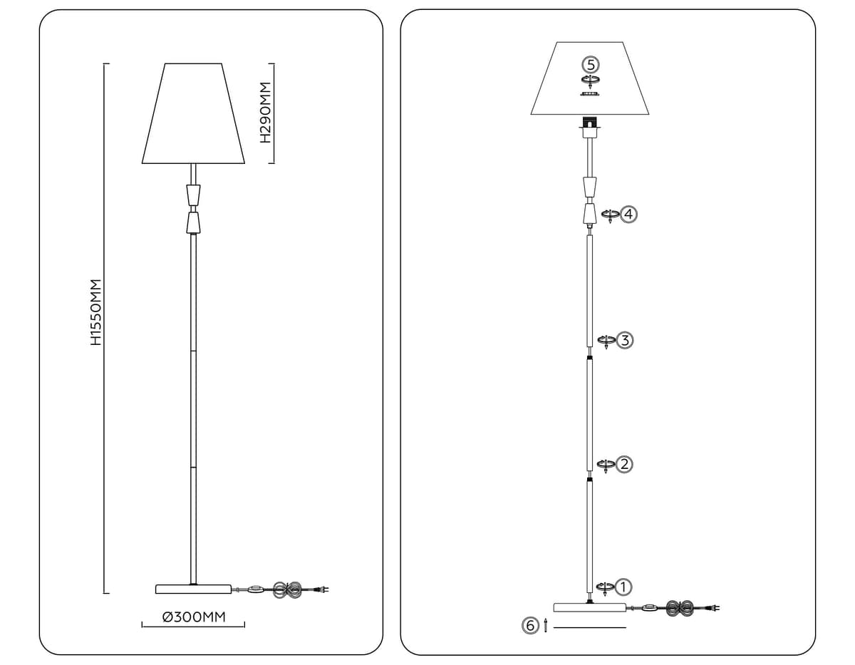 LH75059 BS/GN латунь/зеленый E27 max 60W D300*1550