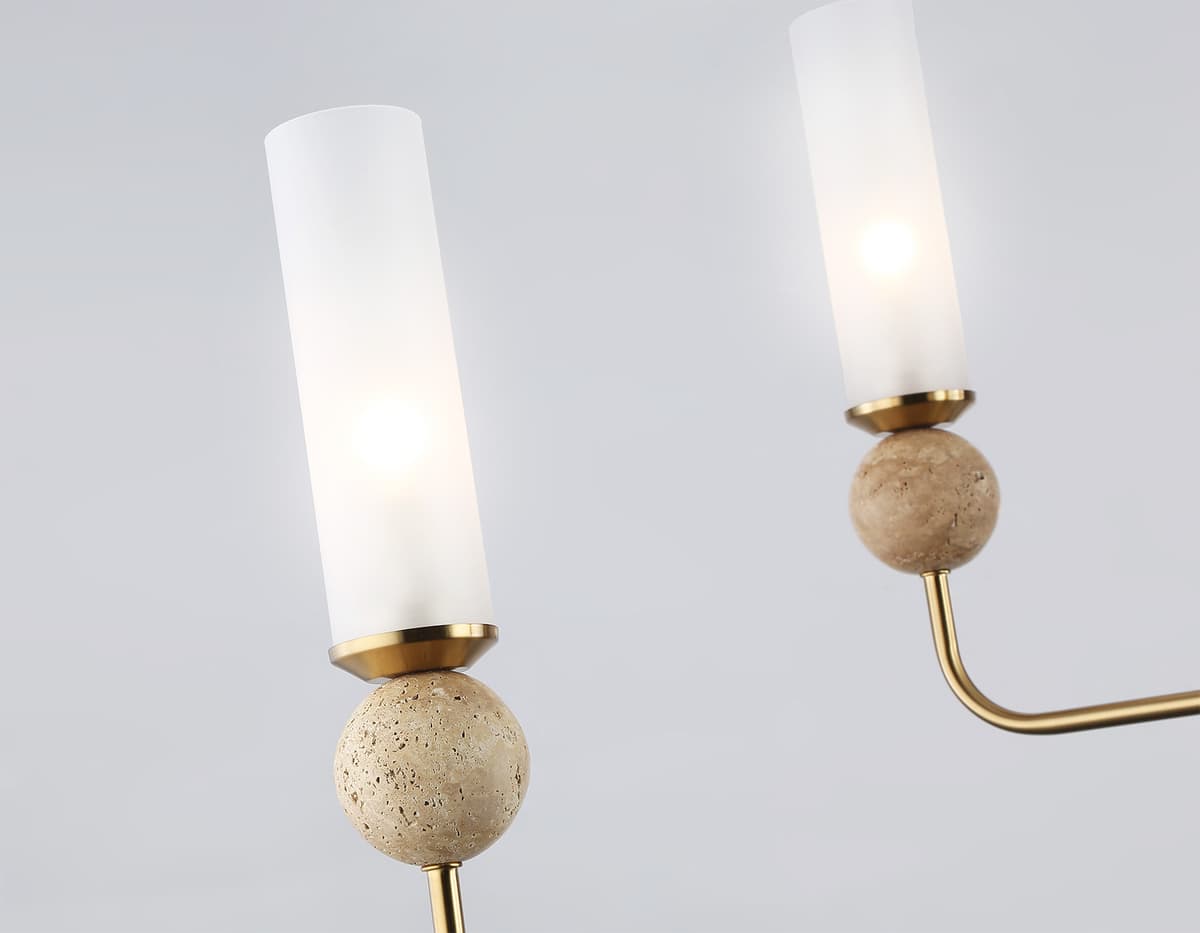 LH53251/6 BS/FR латунь/белый матовый E14*6 max 40W D1050*1445