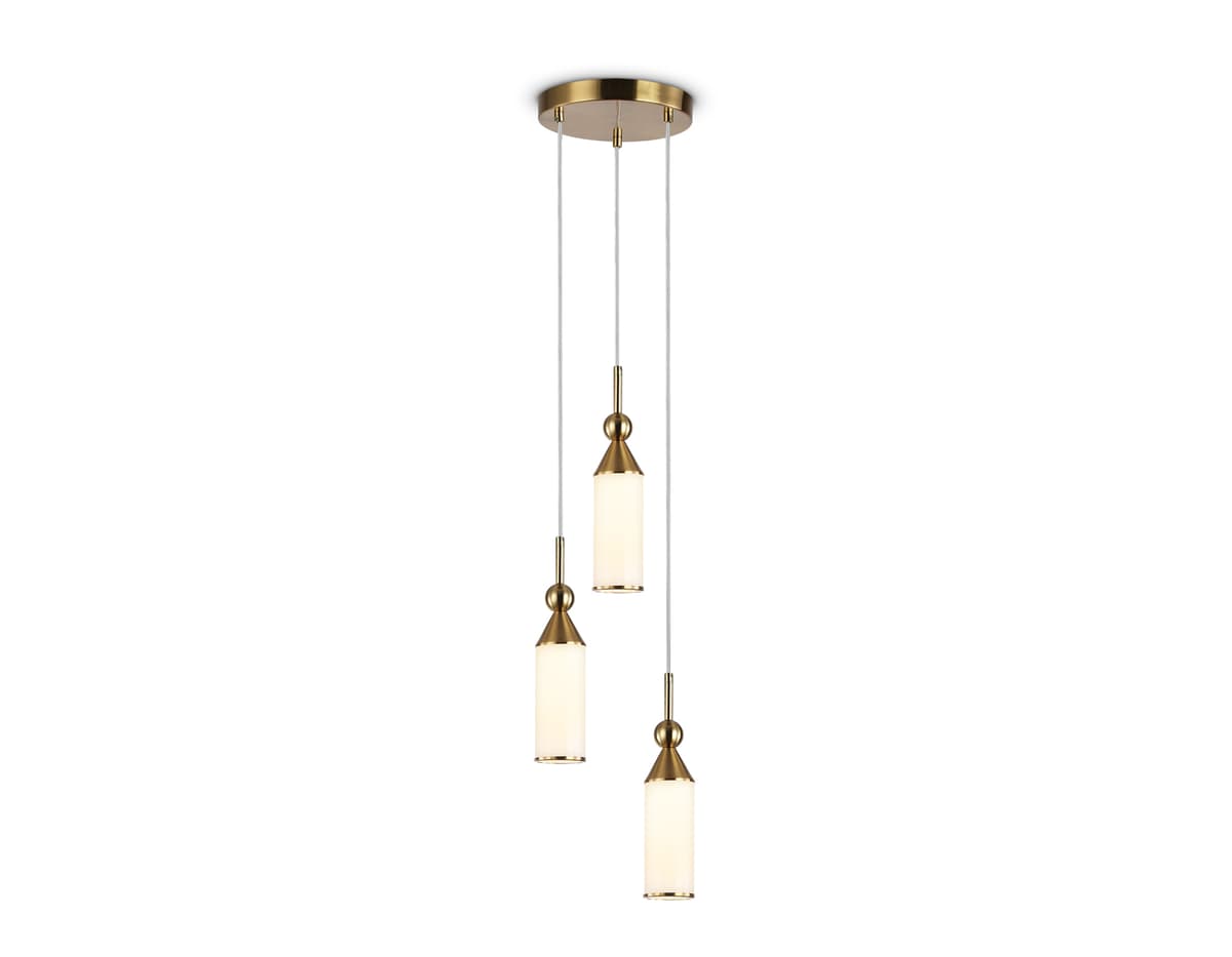 LH55272/3 BS/FR латунь/белый матовый E14 max 40W D230*1200