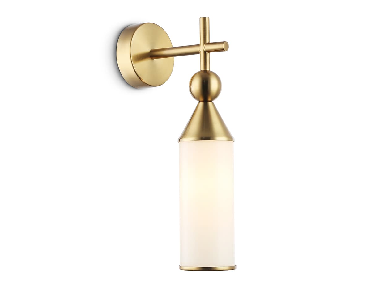 LH55280 BS/FR латунь/белый матовый E14 max 40W 140*80*310