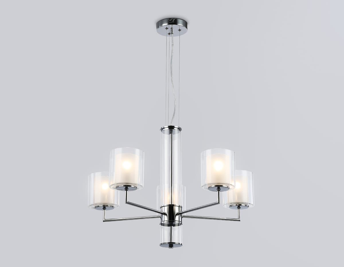 LH56001/5 СH/FR хром/белый матовый E14*5 max 40W D640*1260