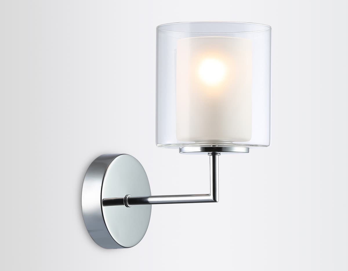 LH56005 СH/FR хром/белый матовый E14 max 40W 190*120*220