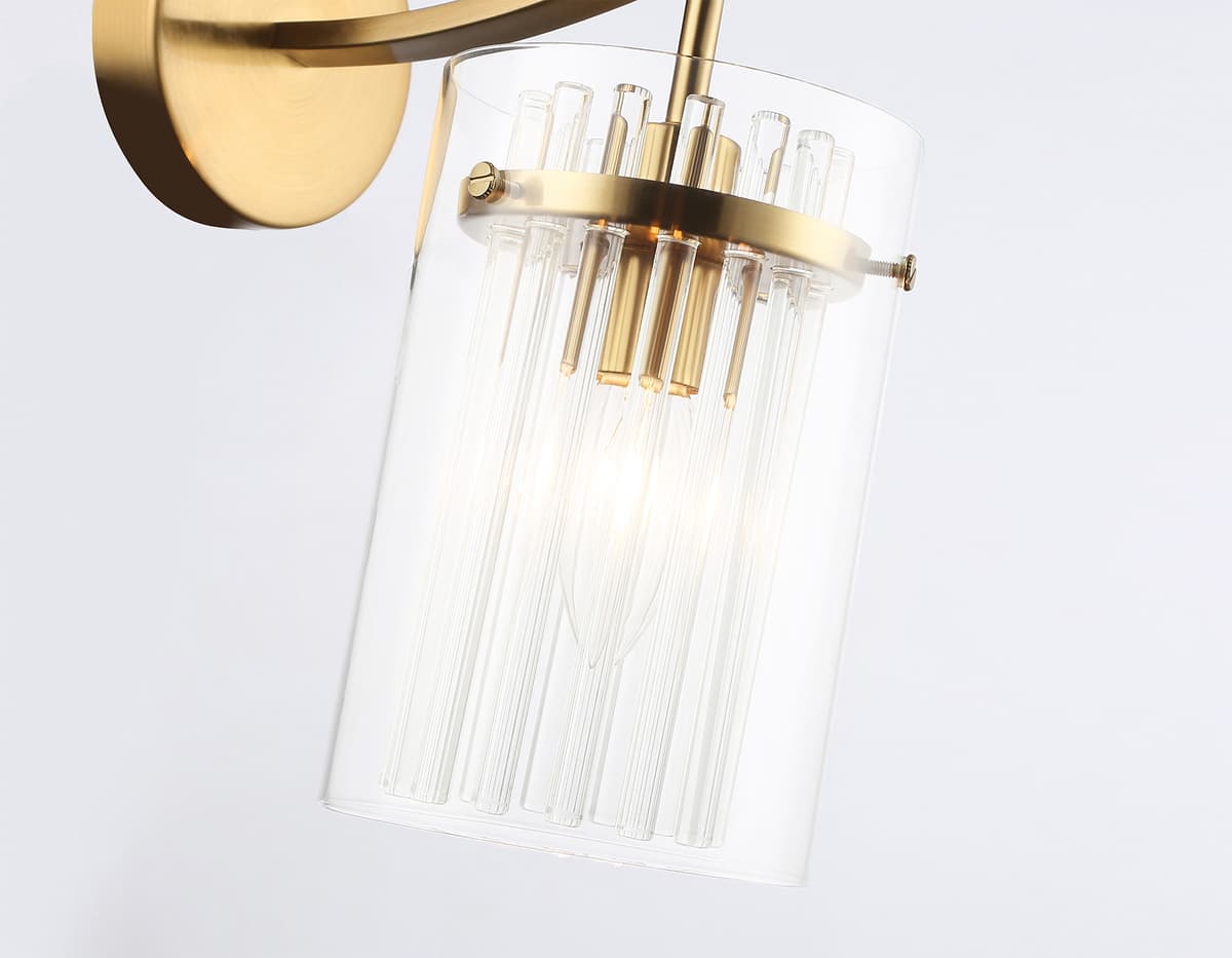 LH56035 BS/CL латунь/прозрачный E14 max 40W 220*120*255