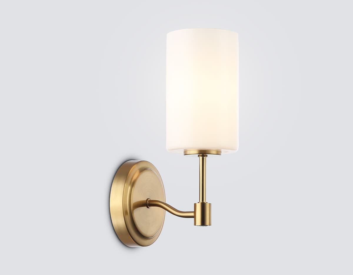 LH56056 BS/FR латунь/белый матовый E14 max 40W 160*120*280